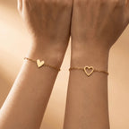 Matching Hearts Bracelets