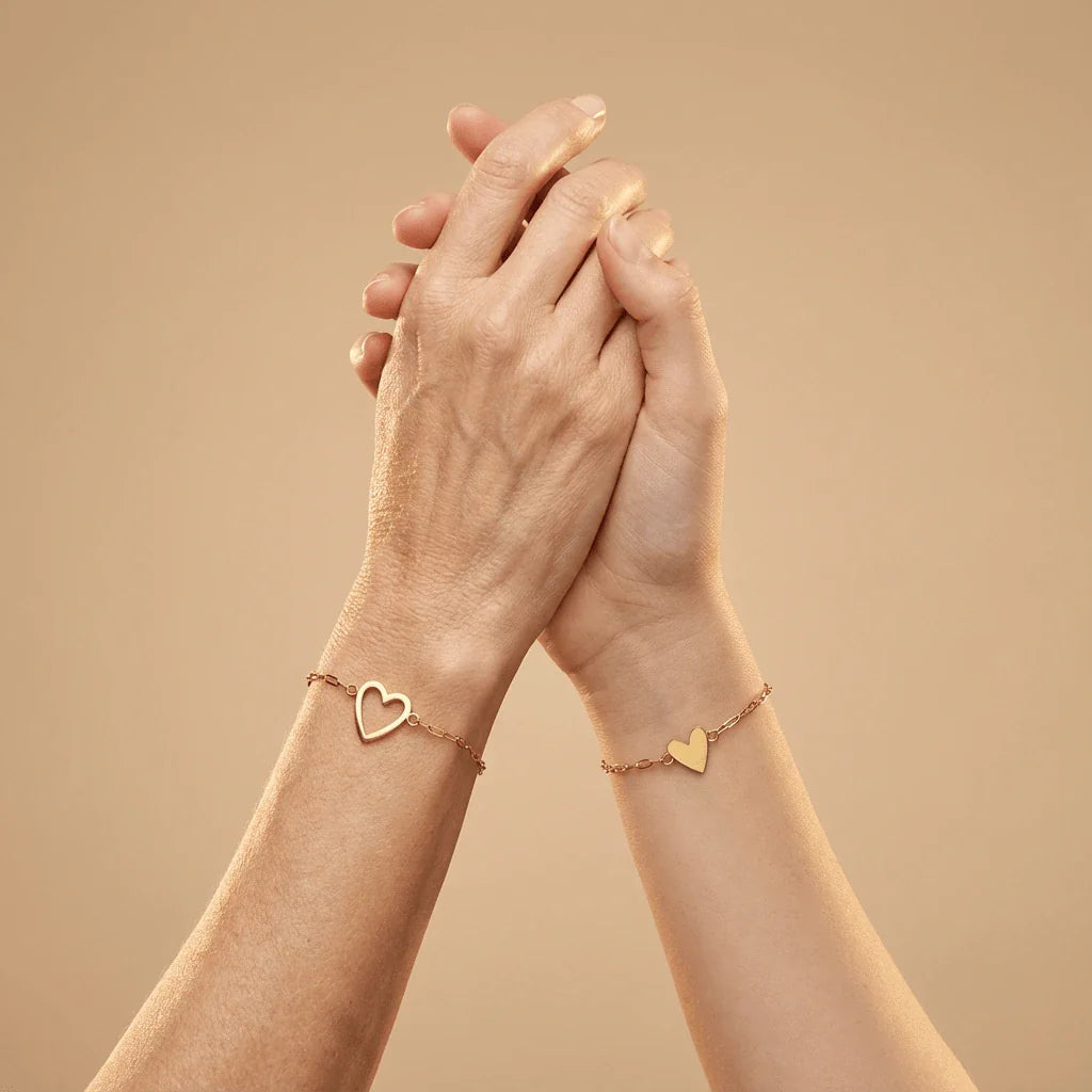 Matching Hearts Bracelets