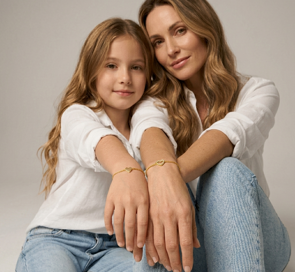 Matching Hearts Bracelets