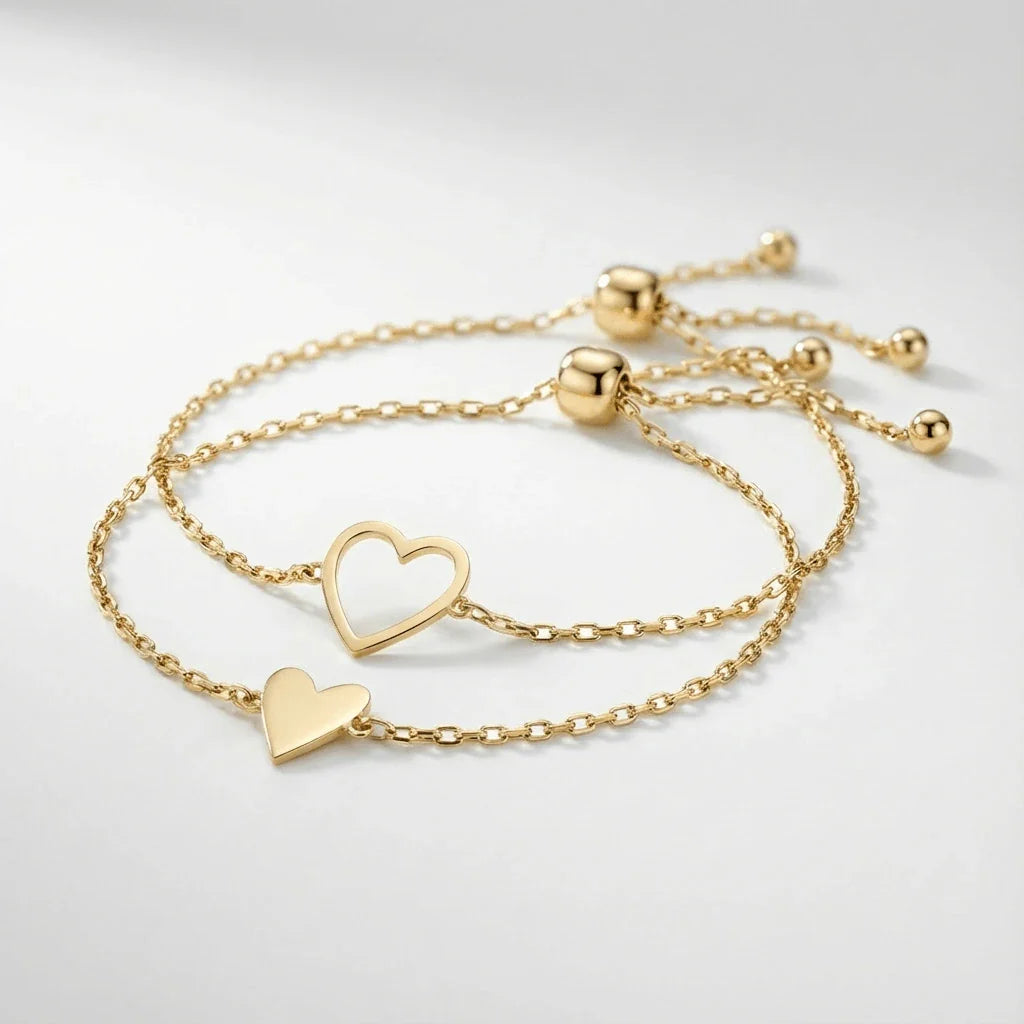 Matching Hearts Bracelets