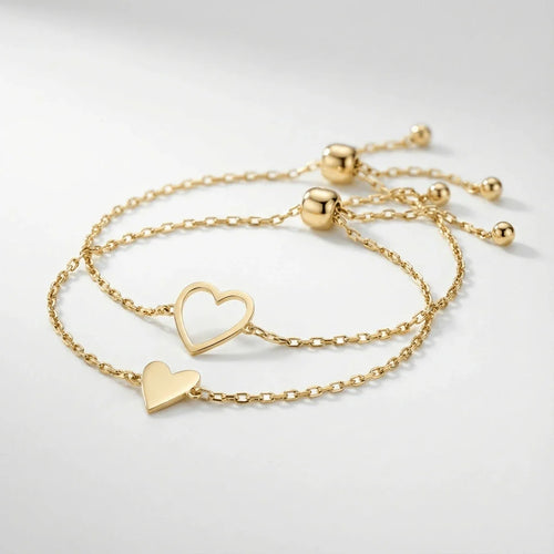 Matching Hearts Bracelets